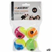 Dog Toy Ball Multicolour 4 Cm Polyethylene Polypropylene Abs 12 Units