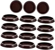 LOORGVEL 15Pcs Chair Feet Protector Pads Durable Floor Protectors for Tables Chairs Sofas Round Caster Cups with Slip Design Safeguard Hardwood Floors from Scratches