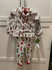 THE GRINCH DR. SUESS Christmas Pajamas SET Kids NEW