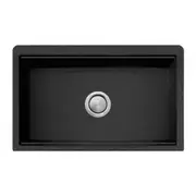 Oliveri Santorini Farmhouse Undermount Sink - Black