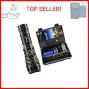 Flashlights LED High Lumens Rechargeable, Goreit 950000 Lumens XHP70.2 Super Bri