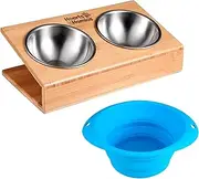 Double V Shape Fountain Set + Hearts&Homies Collapsible Round Bowl