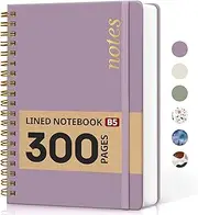 Lined Spiral Notebook Journal for Work, 300 Pages Thick B5 (7.1"x10") College Ruled Journal for Women & Writing, Hardcover Notebook for Note Taking, Perfect for Office Home School Supplies, Purple