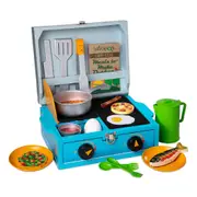 Melissa & Doug Let's Explore Wooden Camp Stove Play Set Kids/Childrens Toy 3y+