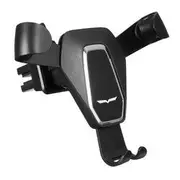 Universal Gravity Linkage Auto Lock Multi-angle Rotation Car Air Vent Holder Stand for Mobile Phone 27 SILVER