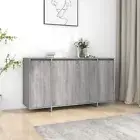 Modern Sideboard Cabinet Living Room Decor Furniture 4-Door Storage Cupboard
