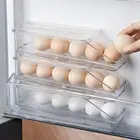 Fridge Side Door Egg Storage Box Rolling Holder Capacity with Automatic