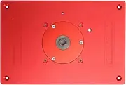 FLEXMAN Router Table Insert Plate, 11.8 X 7.9 Anodized Aluminum Alloy High Accuracy Router Plate for Woodworking Table Top Insert Mounting Plate