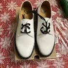 Dr. Martens Women's 1461 Oxford White Patent Leather Shoes Size 8 NEW