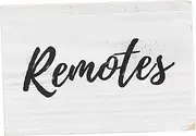 LALADEFIEE Wooden Desktop Remote Control Storage Tv Remote Organizer Basket for Home Office Dec
