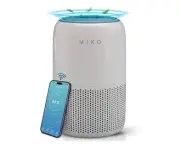 MIKO Air Purifier for Bedroom with 3-in-1 HEPA Filter & Sleep Mode, Whisper