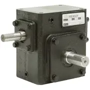 5:1 Right Angle Cast Iron Worm Gear Reducer 2.83 HP Right Output Worldwide