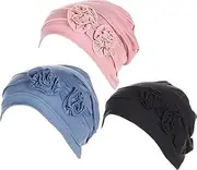 Womens Stretchy Cotton Chemo Cap Hats Headwear
