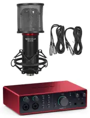Focusrite SCARLETT 16I16 4G 4th Gen Audio Recording Interface+Studio Microphone