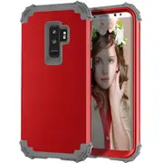 MCC Impact Samsung Galaxy S9+ Plus Shockproof 3in1 Rugged Case Cover G965 [Red]