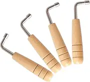 GALPADA 4pcs Universal Lyre Harp Tuning Tool: Compact Travel Tuning Wrenches Instrument Accessory for Accurate Sound Adjustment for Lyre