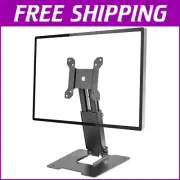 Robust Folding Monitor Stand with 360° Rotation - VESA Compatible Up to 28"