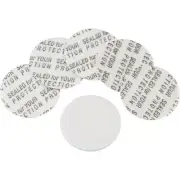20 mm Foam Pre-Cut Pressure Sensitive Seal - Printed, White (185pcs)