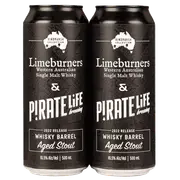 Pirate Life /Limeburners 2022 Whisky Barrel Aged Imperial Stout 500ml Can Twin Pack
