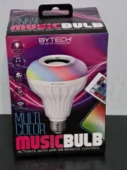 By Tech Muti Color Wireless Music Bulb With Remote Smart Light Speaker