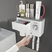iHave Toothbrush Holders for Bathrooms, 2 Cups Holder White 2 Cup