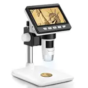 Digital Microscope 1000X USB Coin Microscope Camera IPS Screen for Soldering