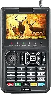 Satellite Receiver HD Digital Satellite Finder Combo 3.5”TFT Screen Live Video Program TV Receiver for Remote Reception Systems Antennas(VF-6900 only DVB S2)
