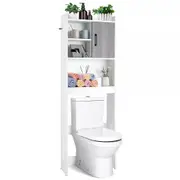 Over The Toilet Storage Cabinet Shelf 4-Tier Bathroom Organizer Rack