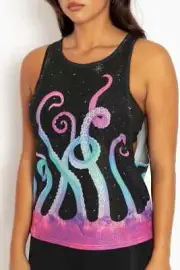 BlackMilk Space Tentacles Low Arm Tank Size XXS XX-Small NEW NWT