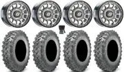 Sedona Sano Bdlk 15x6 Wheels Ct 32" Lynx SXS Tires Polaris Ranger XP 9/1K