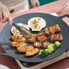 BBQ Pot Multi-Griddle Lron Plate Barbecue Grill Pan Metal Outdoor PortableCooker