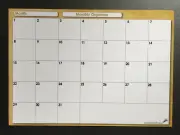 A4 Monthly Organiser Daily Weekly Planner Magnet Fridge Whiteboard Calendar 2pen