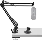 Geekria for Creators Microphone Arm Compatible with Razer Seiren V3 Mini, X, V2 Pro, V2 X, Elite, Mic Boom Arm with Table Flange Mount Adapter, Adjustable Suspension Stand, Desk Mount Holder