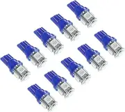 Gatuida 10pcs Led Car Lights T10 5050 5smd Bulbs Lamp Side Marker Map Light License Plate Easy Install