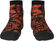 [JBYJBX] Monarch Butterflies Print Adult Socks Womens Mens Workout Thermal Cozy All-Season Gift Holiday Articles Use