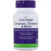 Natrol Cinnamon Chromium & Biotin 60 Tablets