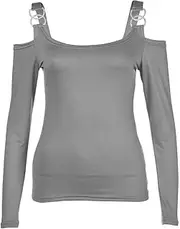 [VREWARE] Women's Long Sleeve Shirts Casual Fall Henley Top Button Down Blouses Basic Ribbed Knit T Shirts