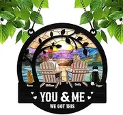 Pair of Suncatchers, You and I, We Have This , Ornament You and I, We Have This, Garden Suncatchers for Christmas, Housewarming , Wedding