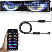 GOTUS Programmable LED Signs, Flexible LED RGB Color Sign, LED Display, Bluetooth App, Custom Text Pattern, Animation for Business, Car, Bar, Hotel