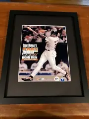 Beautifully Framed And Matted Baltimore Orioles Eddie Murray 500th HR 8x10 Photo
