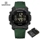 NAVIFORCE NF7104 Men'S LCD Digital Casual Date and Week Alarm Waterproof Silicon