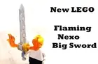 New LEGO Nexo Sword BIG Flaming Flares Battle Ready Textured Blade Knight Gear
