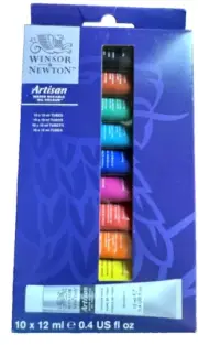 Artisan Water Mixable Oil Color Paint, 0.4-oz (12xml) Tubes- Set of 10