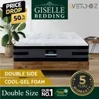 Belgium Double Euro Top Mattress 36CM Cool Gel Memory Foam 7-zoned Double-sided