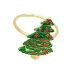 Napkin Buckle Christmas Tree Shape Multipurpose Home Napkin Ring Bright Color