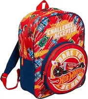 [Hot Wheels] Backpack For Kids Large Cars School Travel Sports Bag with Drinks Holder