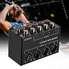 Mini Audio Mixer Small Mixer for Studio Stage Mixing Instrument CD Player