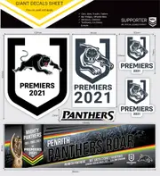 Penrith Panthers NRL 2021 Premiers Premiership Giant Decal Sheet