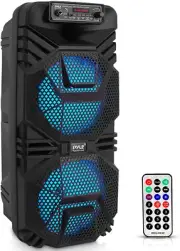 Portable Bluetooth PA Speaker System, 600W Rechargeable Outdoor Bluetooth Speake