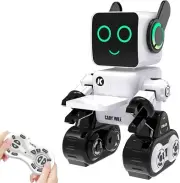 Intelligent RC Robot with Programable Voice Music Dance Remote Control White
